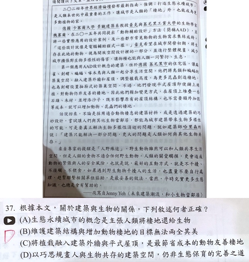 原始作答