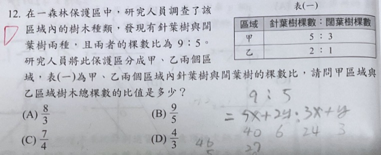 原始作答