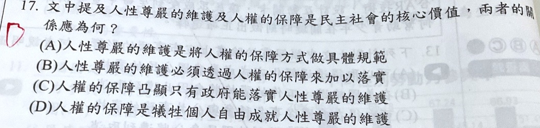 原始作答