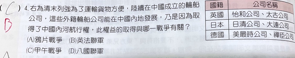 原始作答