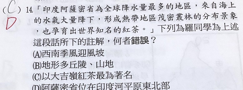 原始作答