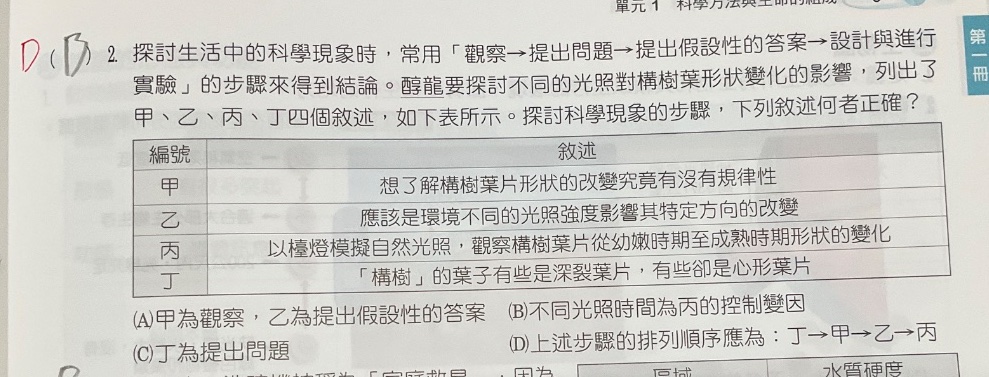 原始作答