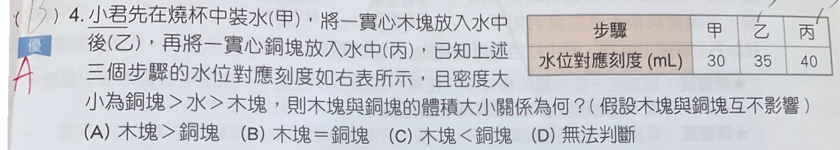 原始作答