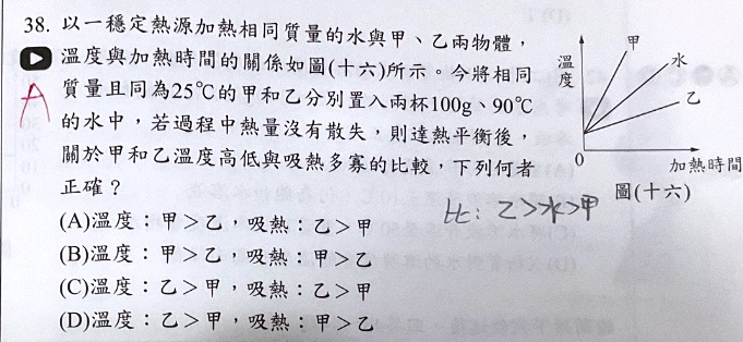 原始作答