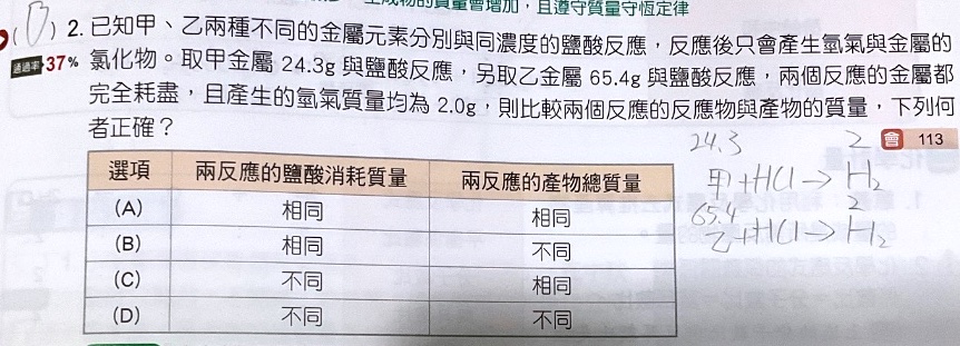 原始作答